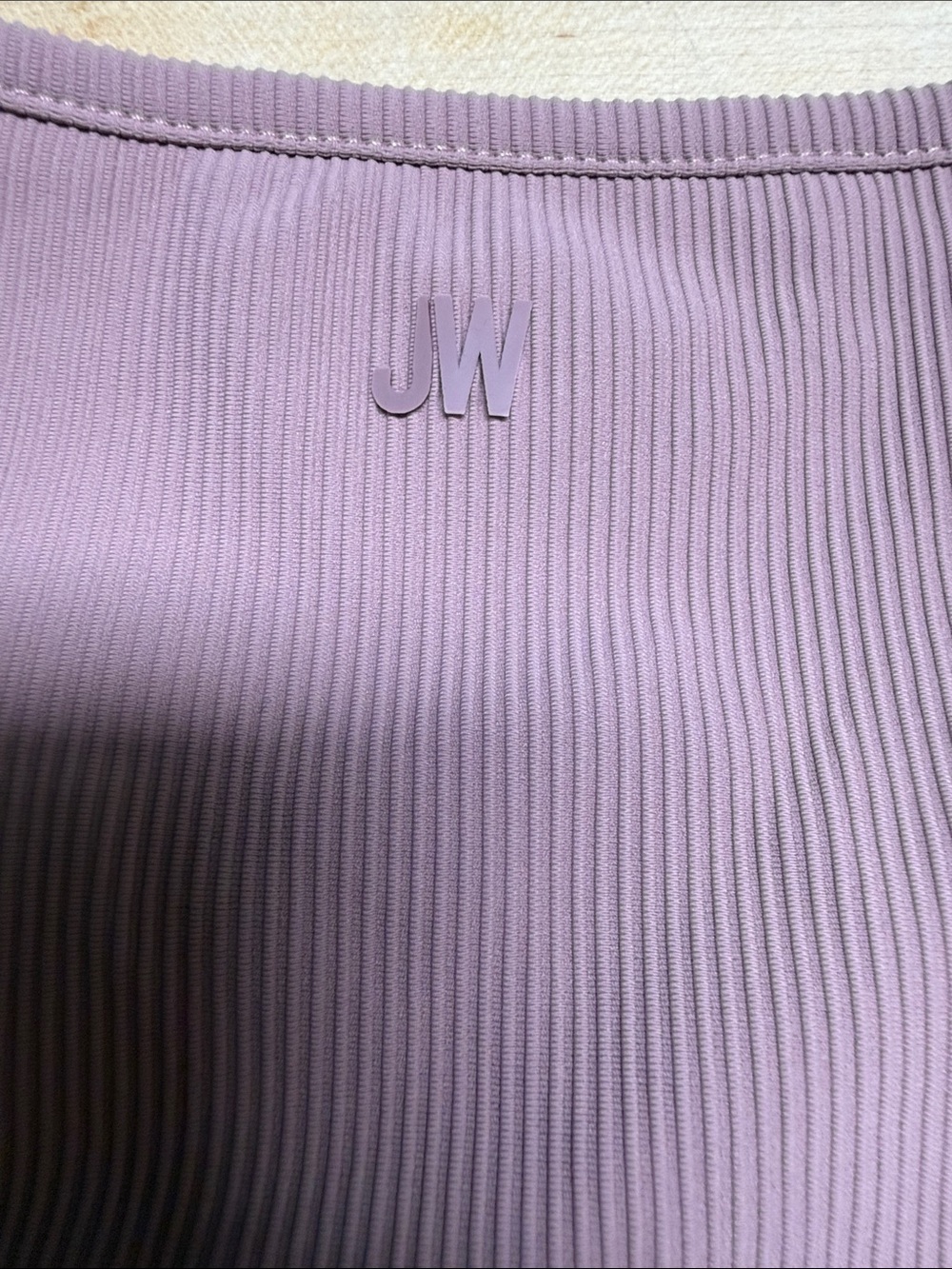 Jason Wu Mauve Ribbed Cropped Tank - Picture 3 of 4